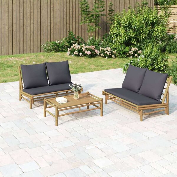 Bambusz Kerti Pad - 2 személyes - 115x85,5x73,5 cm