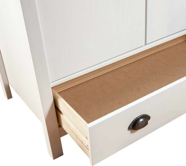Hill Fenyőfa Ruhásszekrény - 3 Ajtó - 127x50x170 cm