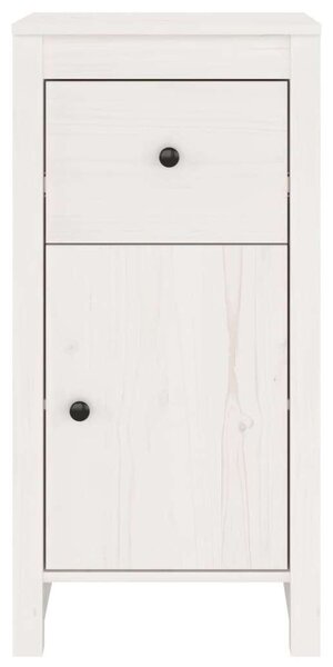 VIDAXL - Fehér Tömör Fenyőfa Tálalószekrény - 2 db - 40x35x80 cm