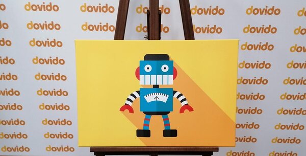 Kép vidám robot