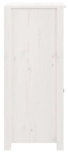 VIDAXL - Fehér Tömör Fenyőfa Tálalószekrény - 2 db - 40x35x80 cm