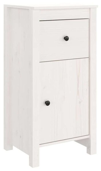 VIDAXL - Fehér Tömör Fenyőfa Tálalószekrény - 2 db - 40x35x80 cm