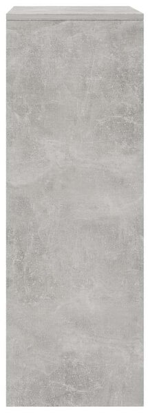 6-fiókos betonszürke forgácslap tálalószekrény 50 x 34 x 96 cm