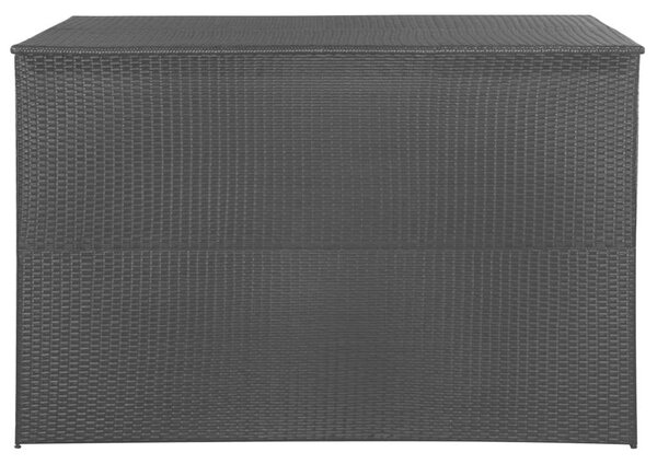 VidaXL Kerti Tárolóláda - Polyrattan - Fekete - 150x100x100cm
