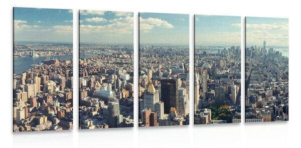 5-részes kép csodás kilátás New York