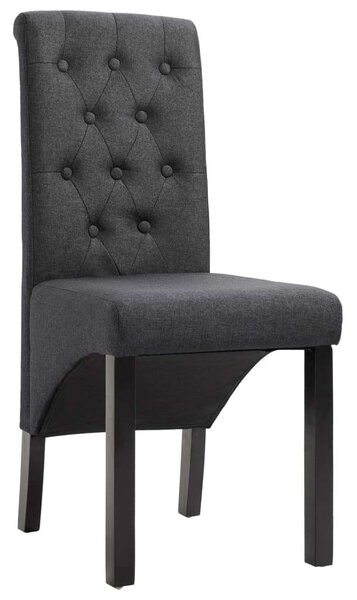 Sötétszürke Szövet Étkezőszék - 2 db - Kényelmes és Elegáns