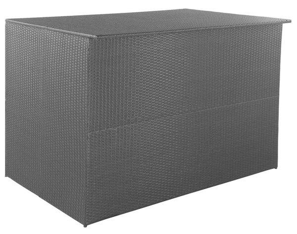 VidaXL Kerti Tárolóláda - Polyrattan - Fekete - 150x100x100cm