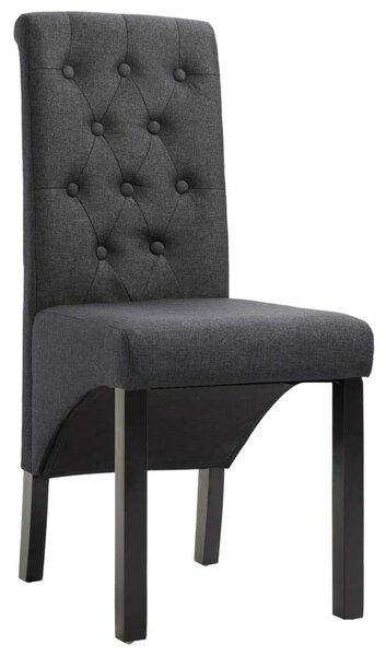 Sötétszürke Szövet Étkezőszék - 2 db - Kényelmes és Elegáns