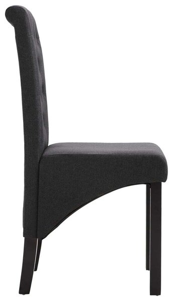 Sötétszürke Szövet Étkezőszék - 2 db - Kényelmes és Elegáns