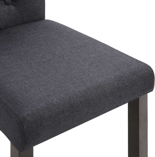 Sötétszürke Szövet Étkezőszék - 2 db - Kényelmes és Elegáns