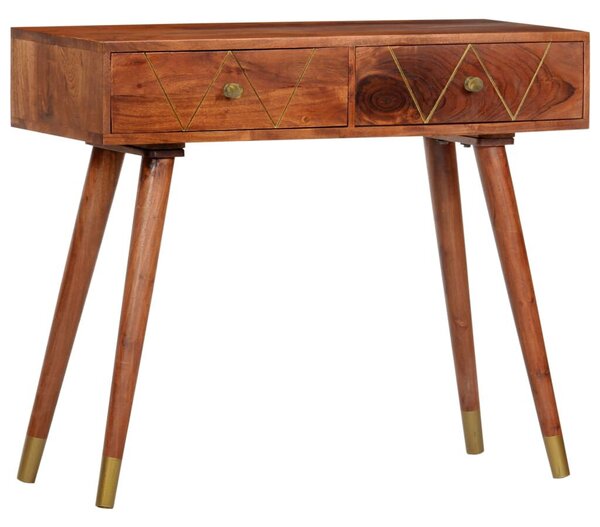 VidaXL tömör akácfa tálalóasztal 90 x 35 x 76 cm