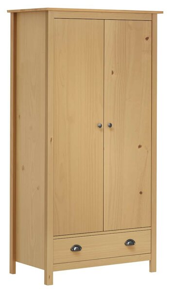 VidaXL Tömörfenyő Gardrób - 2 Ajtó - 89x50x170 cm