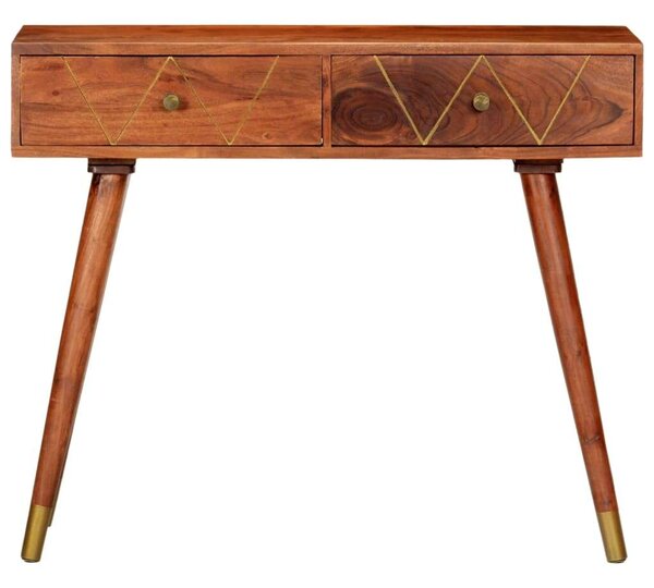 VidaXL tömör akácfa tálalóasztal 90 x 35 x 76 cm