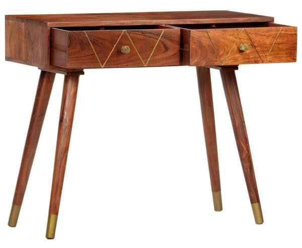 VidaXL tömör akácfa tálalóasztal 90 x 35 x 76 cm