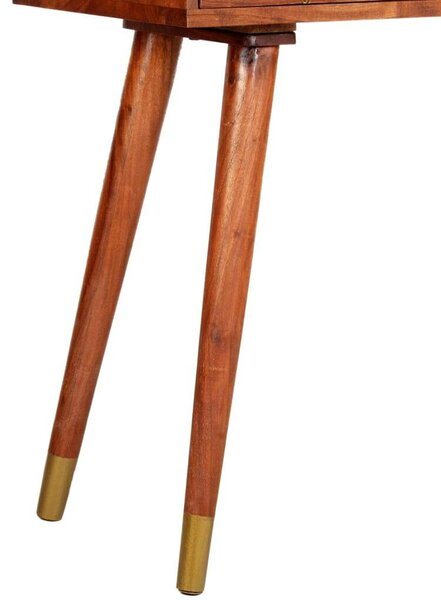 VidaXL tömör akácfa tálalóasztal 90 x 35 x 76 cm