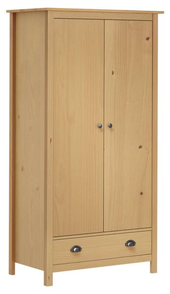 VidaXL Tömörfenyő Gardrób - 2 Ajtó - 89x50x170 cm