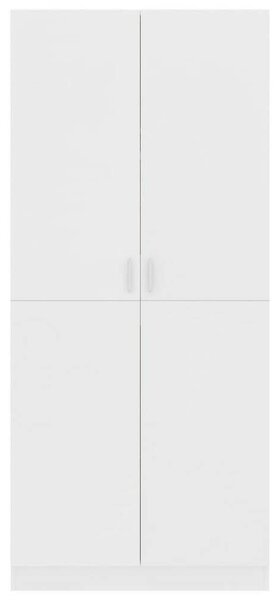 VidaXL Fehér Ruhaszekrény - 80x52x180 cm