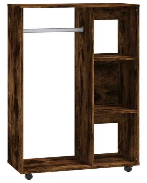 VidaXL füstös tölgyszínű szerelt fa ruhásszekrény 80 x 40 x 110 cm