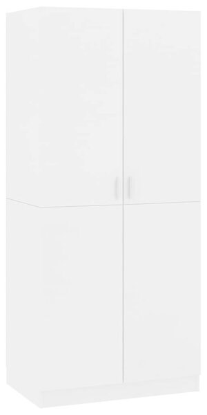 VidaXL Fehér Ruhaszekrény - 80x52x180 cm