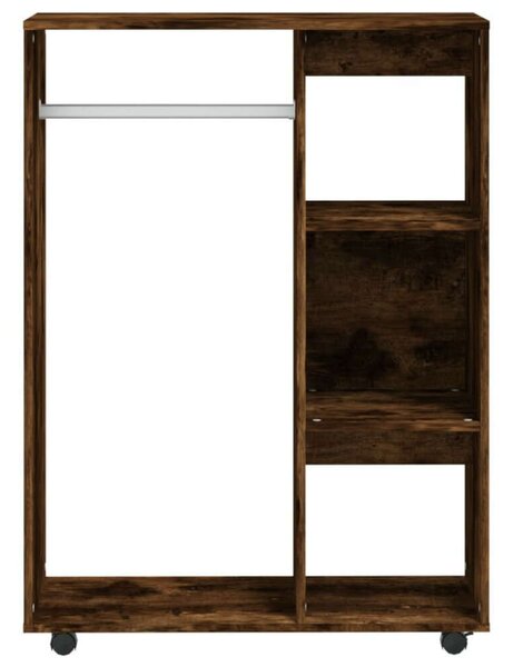 VidaXL füstös tölgyszínű szerelt fa ruhásszekrény 80 x 40 x 110 cm
