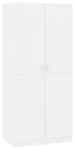 VidaXL Fehér Ruhaszekrény - 80x52x180 cm