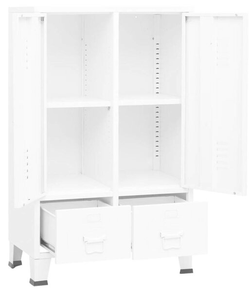 VidaXL Fém Ruhásszekrény - Ipari Stílus - 67x35x107 cm
