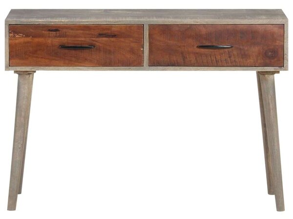 VidaXL Tömörfa Tálalóasztal - 2 Fiókos - 110x35x75 cm