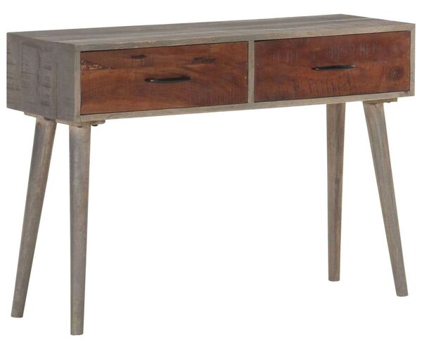 VidaXL Tömörfa Tálalóasztal - 2 Fiókos - 110x35x75 cm