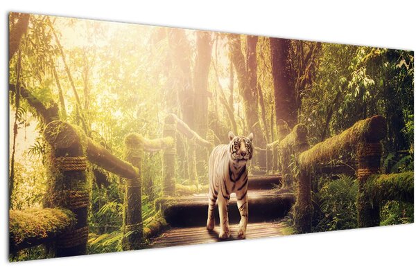 Tigris a dzsungelben képe (120x50 cm)
