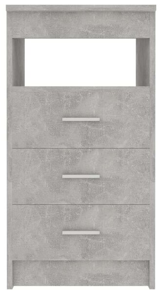 VidaXL Fiókos Szekrény - Betonszürke - 40x50x76 cm