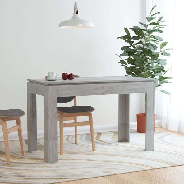 Modern Étkezőasztal - Betonszürke - 120x60 cm