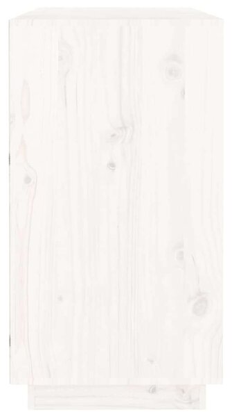 VIDAXL - Fehér Tömör Fenyőfa Tálalószekrény - 100x40x75 cm