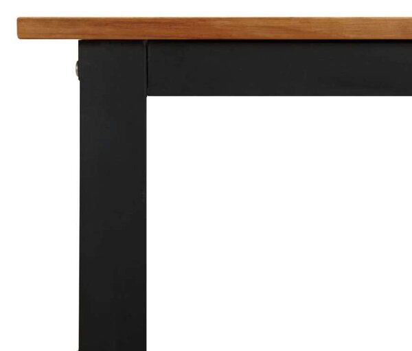 Tömör akácfa kerti asztal u-alakú lábakkal 200 x 90 x 75 cm