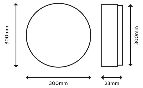 Philips SuperSlim LED IP44 2700K Ø 29,5 cm fehér, dimmelhető, Fehér / opál, Fürdőszoba, fém