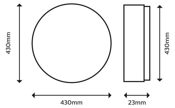 Philips SuperSlim mennyezeti lámpa, 2 700 K, Ø42 cm, fehér, dimmelhető, Fehér / opál, Dolgozószoba / Iroda, fém