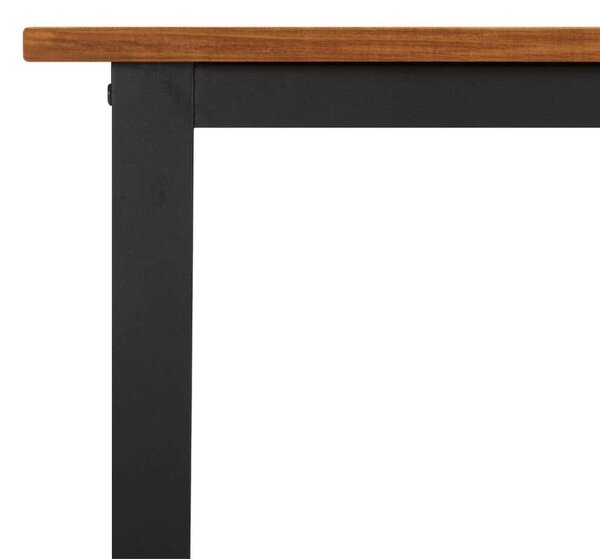 Tömör akácfa kerti asztal u-alakú lábakkal 160 x 80 x 75 cm