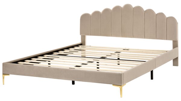 Ágy Bársony SAUVIAN 180 x 200 cm Tópszín