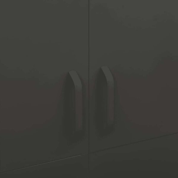 Acél Ruhásszekrény - Antracitszürke - 90x50x180 cm
