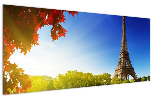 Kép - ősz Párizsban (120x50 cm)