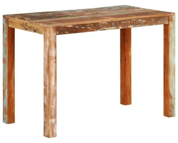 Tömör újrahasznosított fa étkezőasztal 110 x 55 x 76 cm