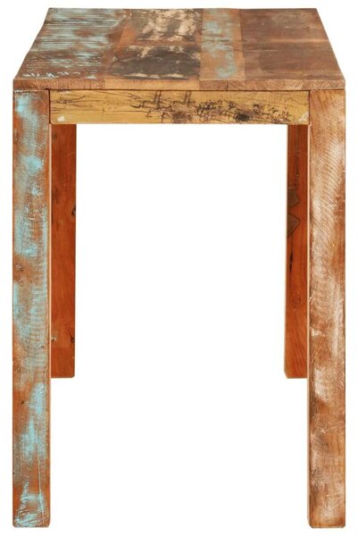 Tömör újrahasznosított fa étkezőasztal 110 x 55 x 76 cm