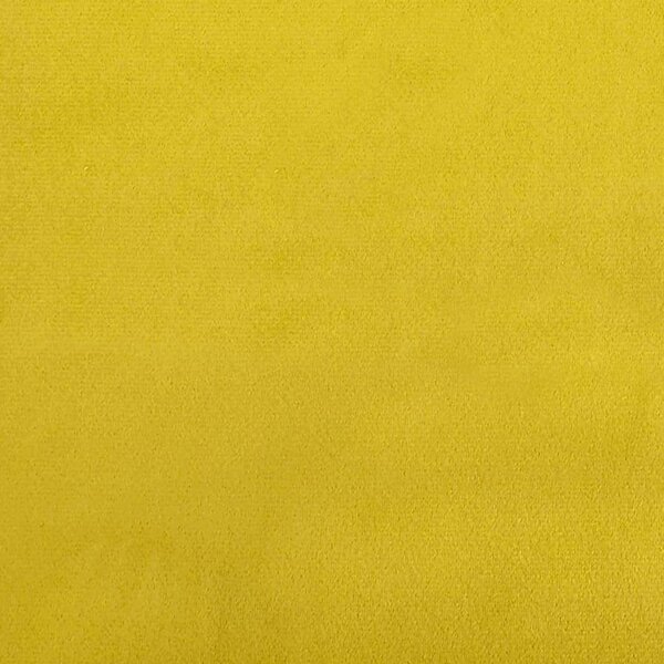 VidaXL sárga bársonypad 108x79x79 cm