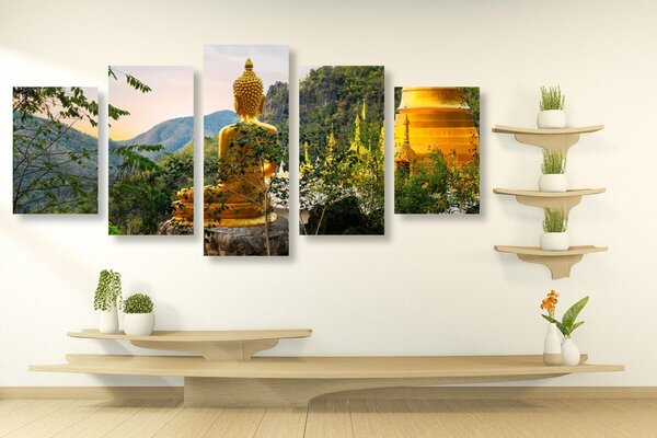 5 részes kép Buddha kilátása
