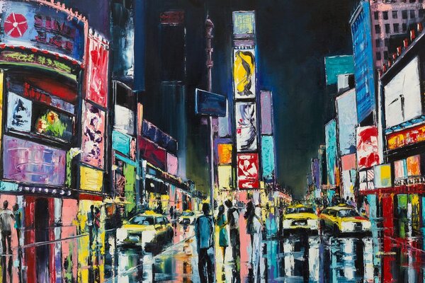 Kép színes New York