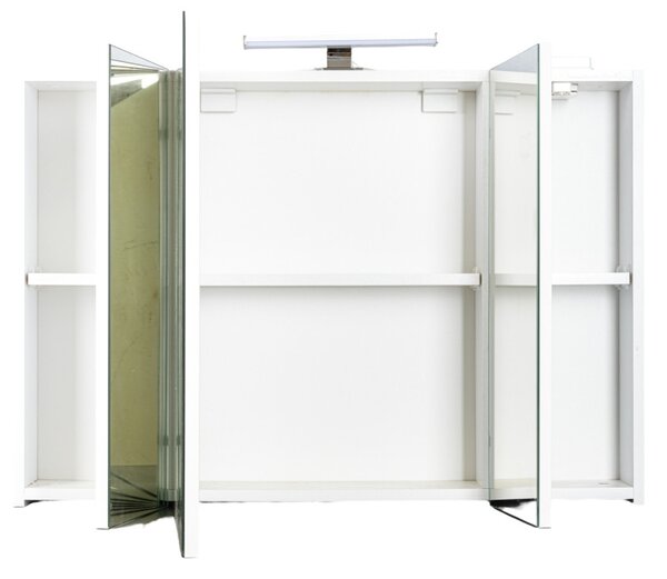 Piramida AKVA Tükrös fürdőszobai szekrény - LED világítással - 100 x 69 x15cm