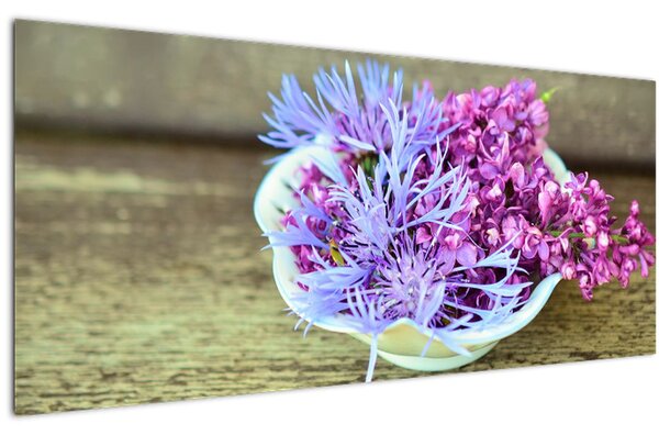 Kép - lila növény (120x50 cm)
