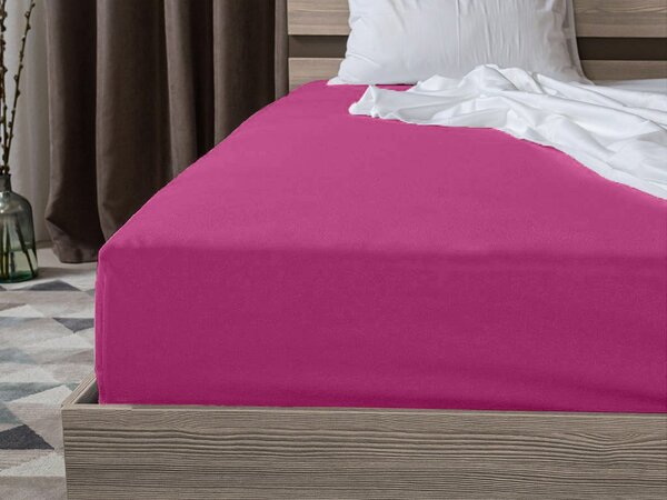 Pamut gumis lepedő STANDARD 90 x 200 cm bíbor színű
