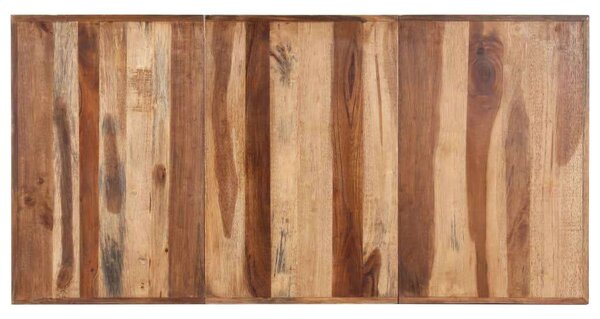Tömör fa étkezőasztal paliszander felülettel 160 x 80 x 75 cm