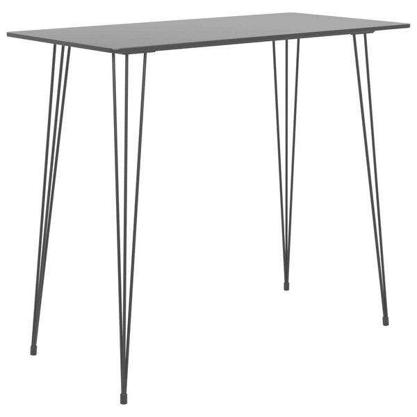 Modern Fekete Bárasztal - 120x60x105 cm