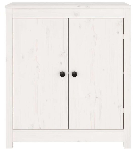 VidaXL Fehér Fenyőfa Tálalószekrény - 70x35x80 cm